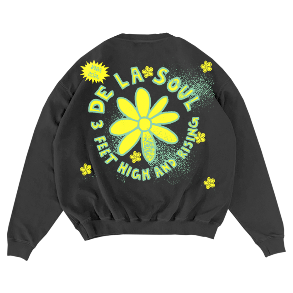 3 Feet High and Rising Black Crewneck Back