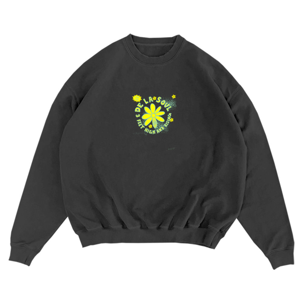 3 Feet High and Rising Black Crewneck Front