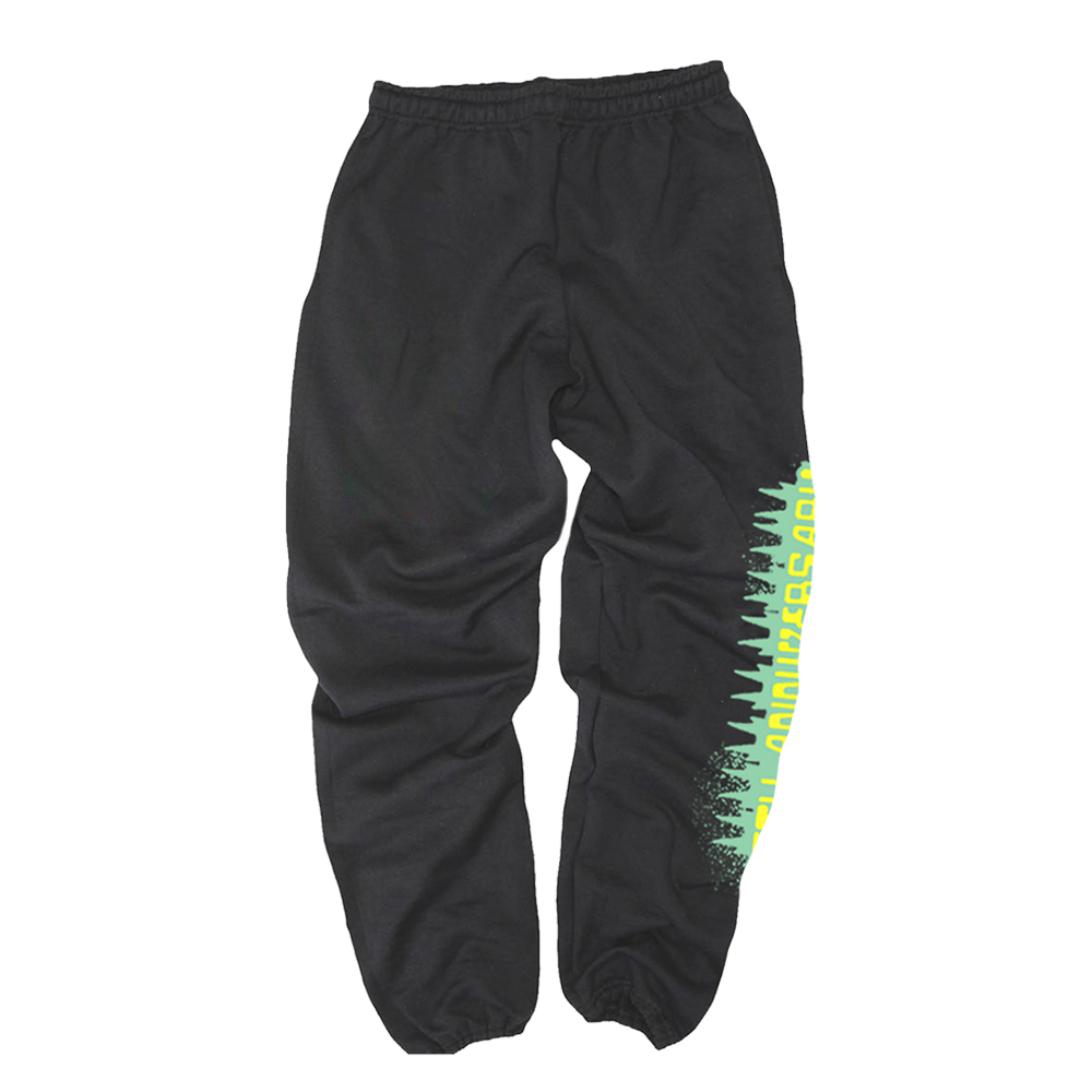 3 Feet High and Rising Black Sweatpants Back