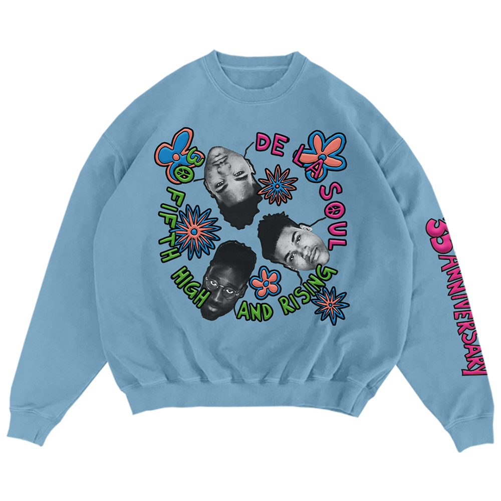 3 Feet High and Rising Slate Blue Crewneck