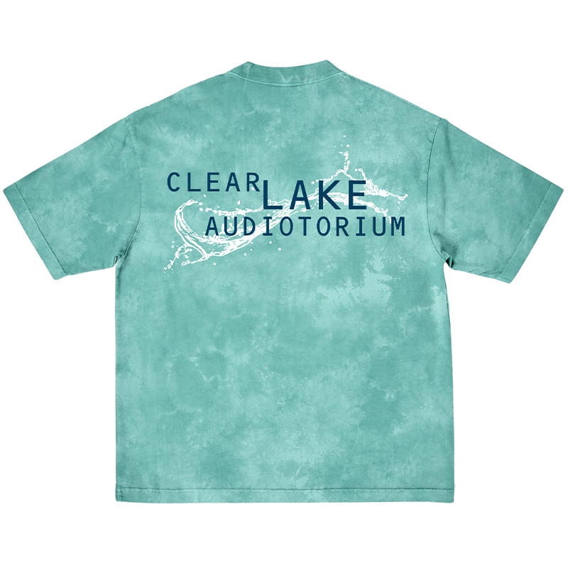 Clear Lake Audiotorium Tie-Dye T-Shirt Back
