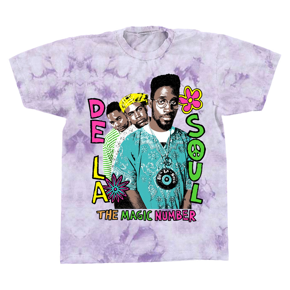 The Magic Number Purple Tie-Dye T-Shirt Front