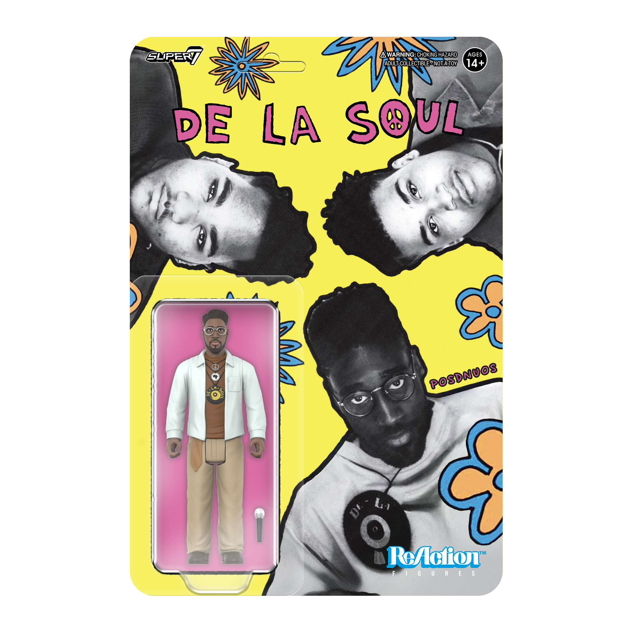 Super7 x De La Soul: Kelvin "Posdnuos" Mercer ReAction Figure Package Front