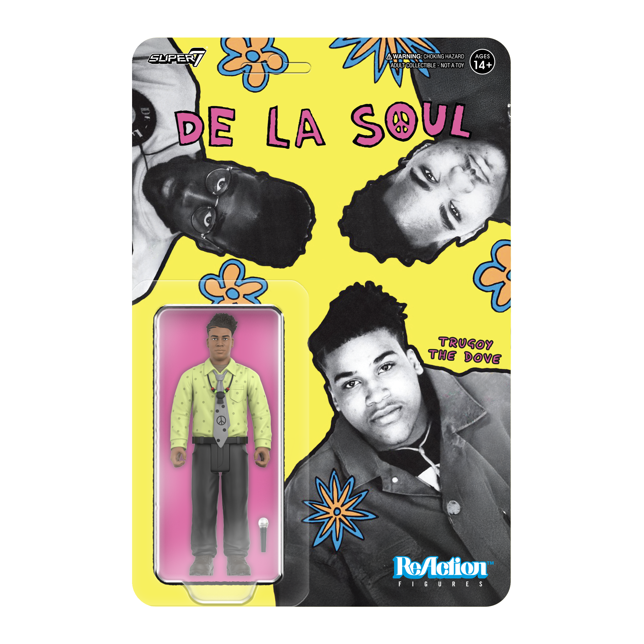 Super7 x De La Soul: David "Trugoy the Dove" Jolicoeur ReAction Figure Package Front