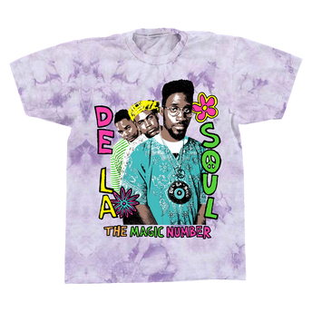 The Magic Number Purple Tie-Dye T-Shirt Front