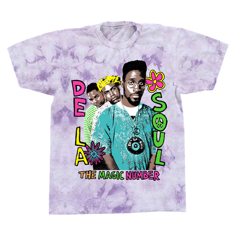 The Magic Number Purple Tie-Dye T-Shirt Front