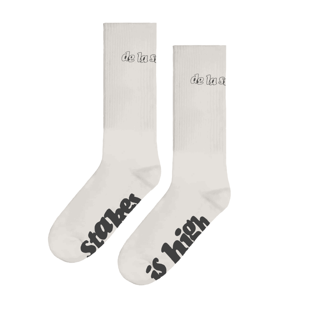 Stakes Is High White Socks