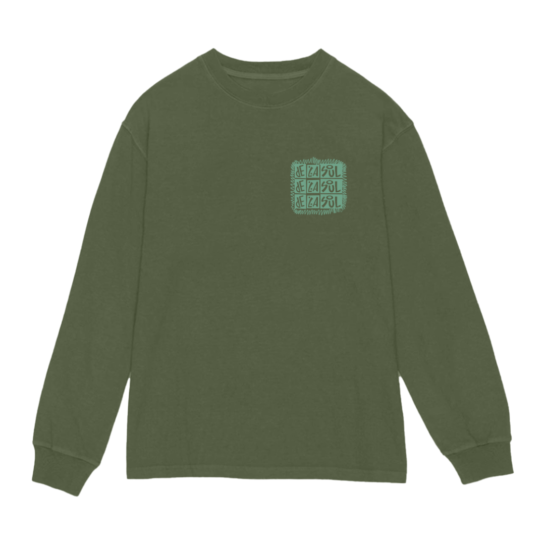 Repeating Logo Long Sleeve Front